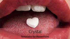  Presentation with drugs - Colorful PPT layouts enhanced with taking drugs - white heart shaped pill backdrop and a red colored foreground