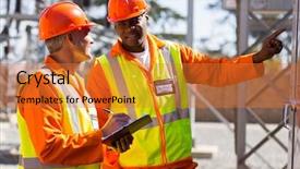  Presentation with readings - Cool new presentation theme with taking machine readings at power backdrop and a gold colored foreground