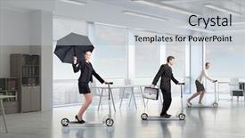  Presentation with minute - Colorful slide set enhanced with taking minutes - take a five minute break backdrop and a light gray colored foreground