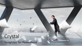  Presentation with minute - Theme with taking minutes - take a five minute break background and a  colored foreground