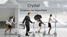  Presentation with minute - PPT theme consisting of taking minutes - take a five minute break background and a  colored foreground