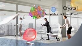  Presentation with minute - Slides featuring taking minutes - take a five minute break background and a  colored foreground