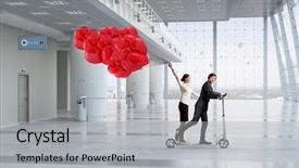  Presentation with minute - Presentation featuring taking minutes - take a five minute break background and a  colored foreground