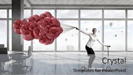  Presentation with minute - Cool new PPT theme with taking minutes - take a five minute break backdrop and a  colored foreground