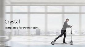  Presentation with minute - PPT theme consisting of taking minutes - take a five minute break background and a  colored foreground