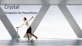  Presentation with minute - Presentation theme consisting of taking minutes - take a five minute break background and a lemonade colored foreground