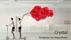  Presentation with minute - Cool new theme with taking minutes - take a five minute break backdrop and a  colored foreground