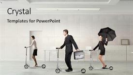  Presentation with minute - Colorful PPT theme enhanced with taking minutes - take a five minute break backdrop and a  colored foreground