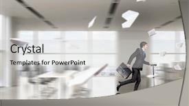  Presentation with minute - Cool new slide deck with taking minutes - take a five minute break backdrop and a  colored foreground