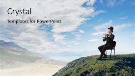  Presentation with minute - Slides having taking minutes - take a minute coffee break background and a  colored foreground