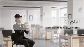  Presentation with minute - Slides enhanced with taking minutes - take a minute coffee break background and a  colored foreground