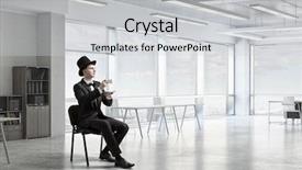  Presentation with minute - Presentation theme with taking minutes - take a minute coffee break background and a  colored foreground