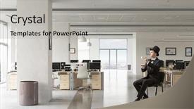  Presentation with minute - Slide deck with taking minutes - take a minute coffee break background and a  colored foreground