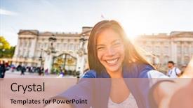  Presentation with online streaming - Amazing presentation having taking photo at buckingham palace backdrop and a coral colored foreground