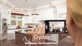  Presentation with custom - Slide set featuring taking pictures of a custom background and a tawny brown colored foreground