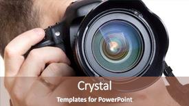  Presentation with summer camp pictures - Presentation with taking pictures with digital camera background and a tawny brown colored foreground