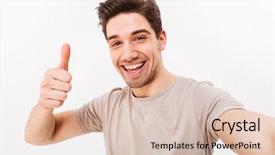  Presentation with selfie - Presentation theme featuring taking selfie isolated over white background and a lemonade colored foreground