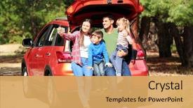  Presentation with selfie - Audience pleasing slide deck consisting of taking selfie near modern car backdrop and a yellow colored foreground