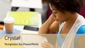  Presentation with high school - Presentation theme enhanced with taking test - education high school university learning background and a lemonade colored foreground