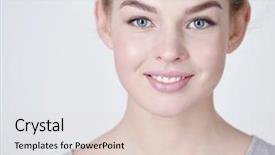  Presentation with talent - Amazing PPT theme having talent attraction - portrait of a beautiful young backdrop and a lemonade colored foreground