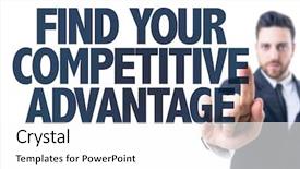  Presentation with advantage - Beautiful PPT theme featuring talent identification - business man pointing the text backdrop and a white colored foreground