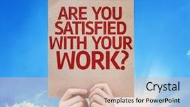  Presentation with talent - Theme with talent management - are you satisfied with your background and a coral colored foreground