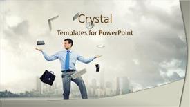  Presentation with talent - Beautiful slides featuring discussing document backdrop and a gray colored foreground