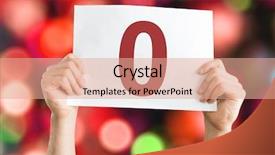  Presentation with talent - PPT theme with talent review - 0 placard with bokeh background background and a coral colored foreground