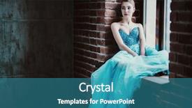  Presentation with fairy tale - Amazing slide deck having tales - portrait of a mysterious lady backdrop and a teal colored foreground