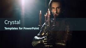  Presentation with knight - Beautiful PPT layouts featuring tales-of-knights-a-handsome backdrop and a ocean colored foreground