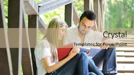  Presentation with boot camp certificate of completion - Beautiful presentation design featuring talking books - cute couple reading boot while backdrop and a coral colored foreground