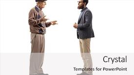  Presentation with elderly ladies beauty shop - Presentation design having talking to a younger beard background and a white colored foreground