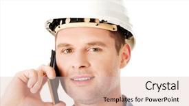  Presentation with cell - Colorful theme enhanced with talks on his cell phone backdrop and a  colored foreground