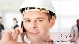  Presentation with cell - Cool new PPT theme with talks on his cell phone backdrop and a  colored foreground