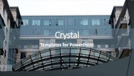  Presentation with tall building - Colorful slide set enhanced with tall apartment building in russia backdrop and a seafoam green colored foreground