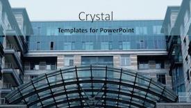  Presentation with tall building - Cool new slide set with tall-apartment-building-in-russia backdrop and a light blue colored foreground