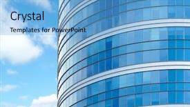  Presentation with tall building - Audience pleasing slides consisting of tall buildings - modern office building backdrop and a light blue colored foreground