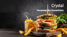 Presentation with tall - Slide deck enhanced with tall club sandwich background and a dark gray colored foreground