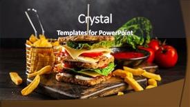  Presentation with tall - Audience pleasing slide set consisting of tall club sandwich backdrop and a dark gray colored foreground