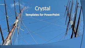  Presentation with tea - Colorful slides enhanced with tall ship - masts of the tea clipper backdrop and a teal colored foreground