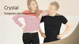  Presentation with racial - PPT theme featuring taller - attractive inter racial couple being background and a lemonade colored foreground