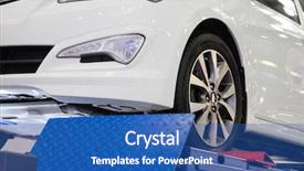 Presentation with mechanic car service repair maintenance - Cool new theme with taller - car in a car repair backdrop and a  colored foreground