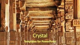  Presentation with world heritage - Presentation having tallest minaret in india background and a tawny brown colored foreground