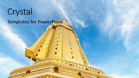  Presentation with second world war death - Cool new slide set with tallest statue in the world backdrop and a light blue colored foreground