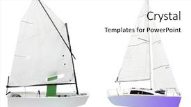  Presentation with sailing - Beautiful slides featuring tallship - sailing under the white background backdrop and a white colored foreground