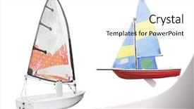  Presentation with sailing - Beautiful slides featuring tallship - sailing under the white background backdrop and a white colored foreground