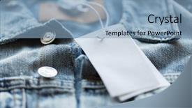  Presentation with fashion - Slide deck with tally - clothes wear and fashion concept background and a light blue colored foreground