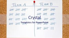  Presentation with noticeboard - Cool new slides with tally board - record of team sales scores backdrop and a sky blue colored foreground