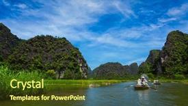  Presentation with ngo - Beautiful slides featuring tam coc-bich dong ngo backdrop and a tawny brown colored foreground