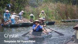  Presentation with ngo - Audience pleasing presentation theme consisting of tam-coc-ninh-binh-vietnam backdrop and a gray colored foreground
